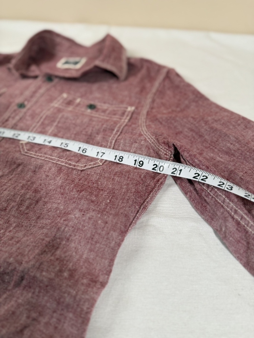 Converse Men's Button Up Long Sleeve Shirt Size Small - Red - Picture 7 of 7
